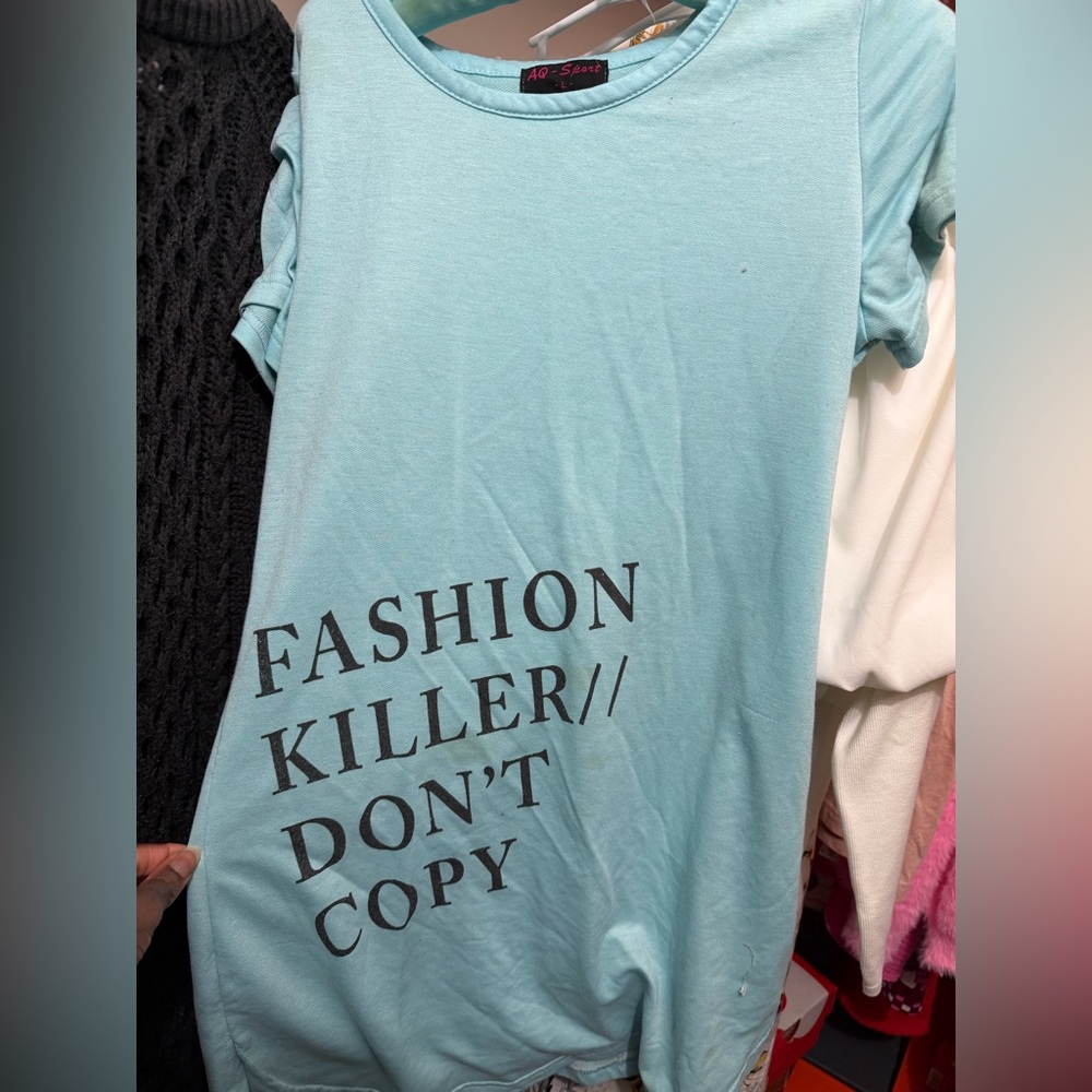 Fashion Killer Blue Mini Dress Size L